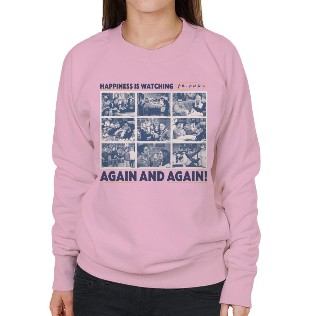 Friends Happiness Is Watching Again And Women's Sweatshirt product image 6