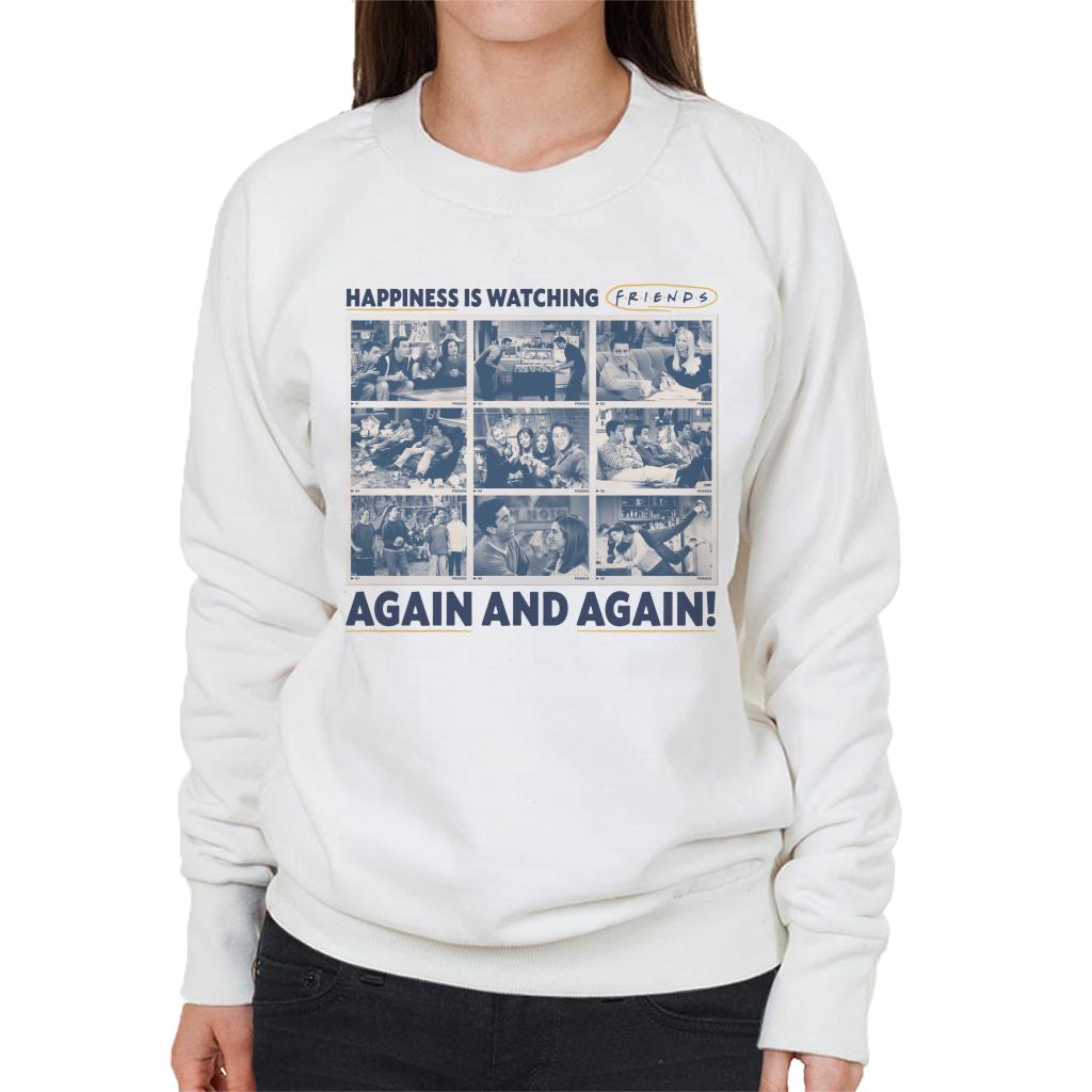 Friends Happiness Is Watching Again And Women's Sweatshirt product image 4