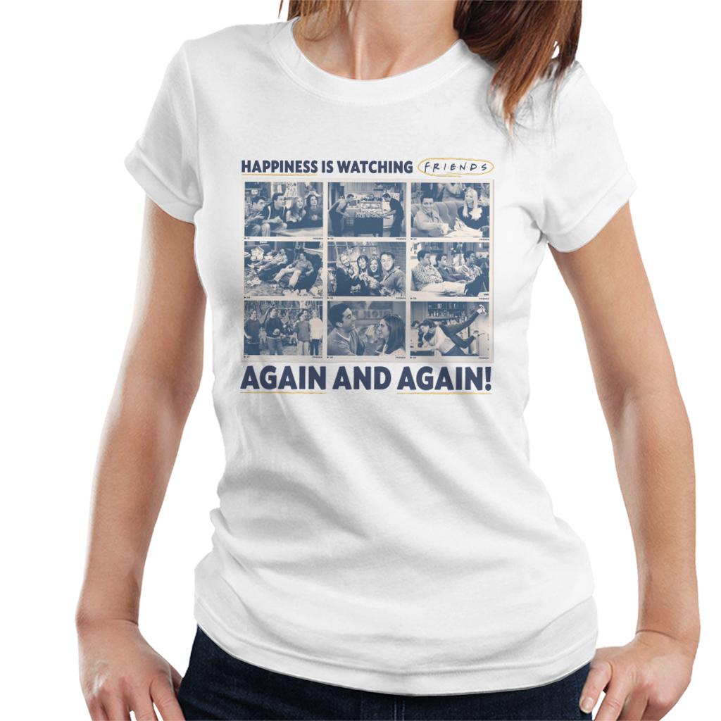 Friends Happiness Is Watching Again And Women's T-Shirt product image 4