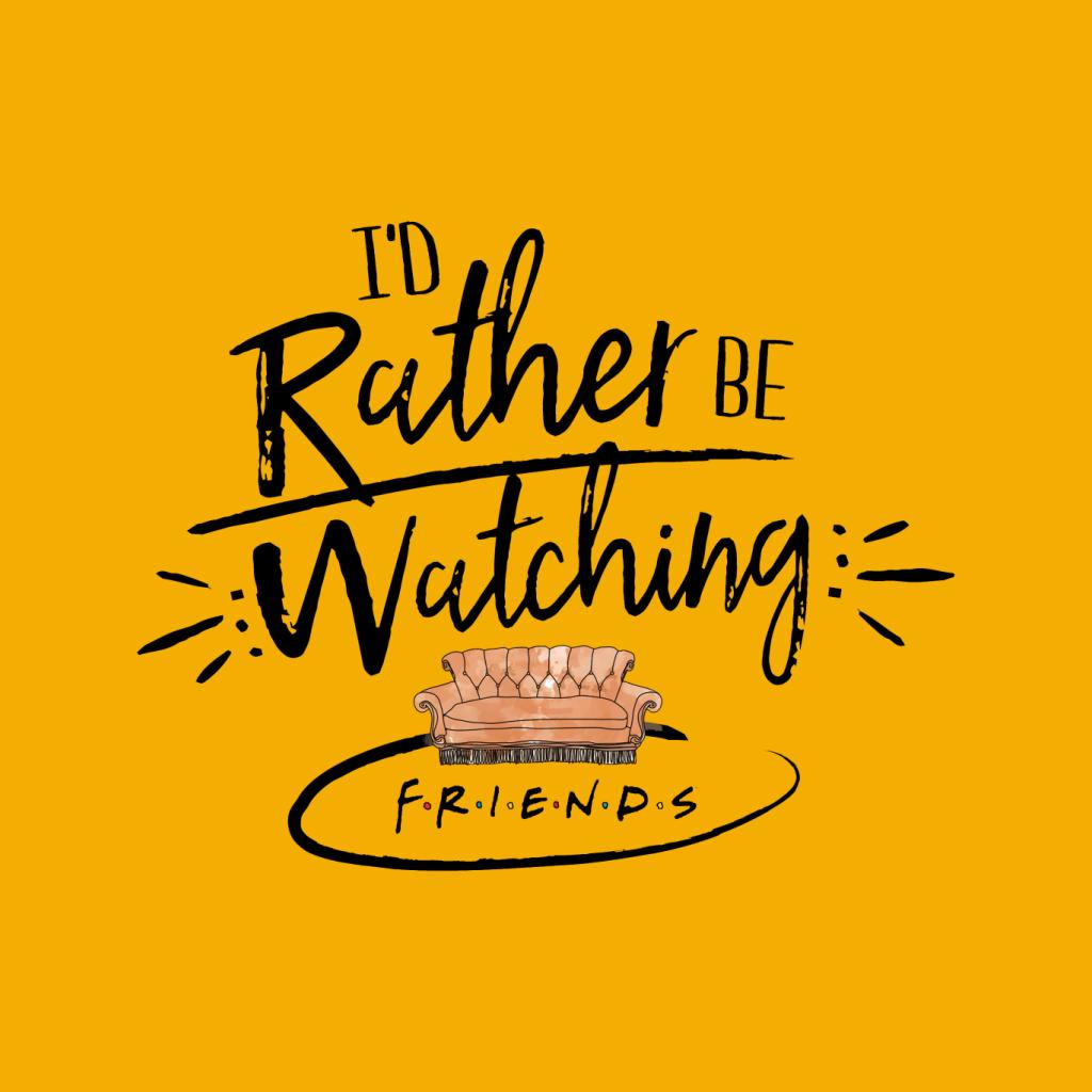 Friends Sofa Id Rather Be Watching Men's Hooded Sweatshirt product image 7