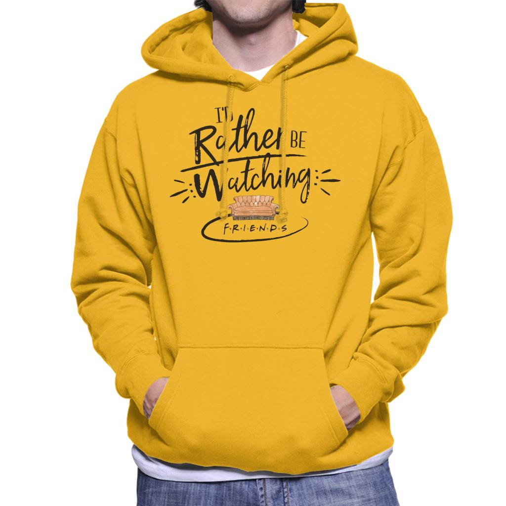 Friends Sofa Id Rather Be Watching Men's Hooded Sweatshirt product image 6