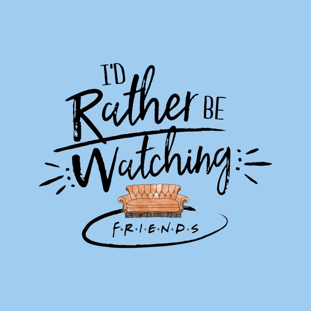 Friends Sofa Id Rather Be Watching Men's Hooded Sweatshirt product image 5