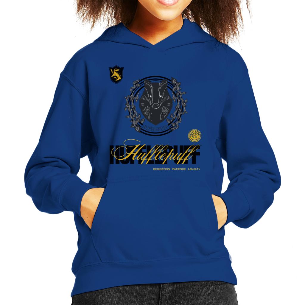 Harry Potter Hufflepuff Badger Crest Kid's Hooded Sweatshirt product image 1
