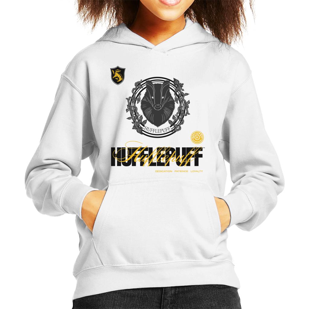 Harry Potter Hufflepuff Badger Crest Kid's Hooded Sweatshirt product image 4