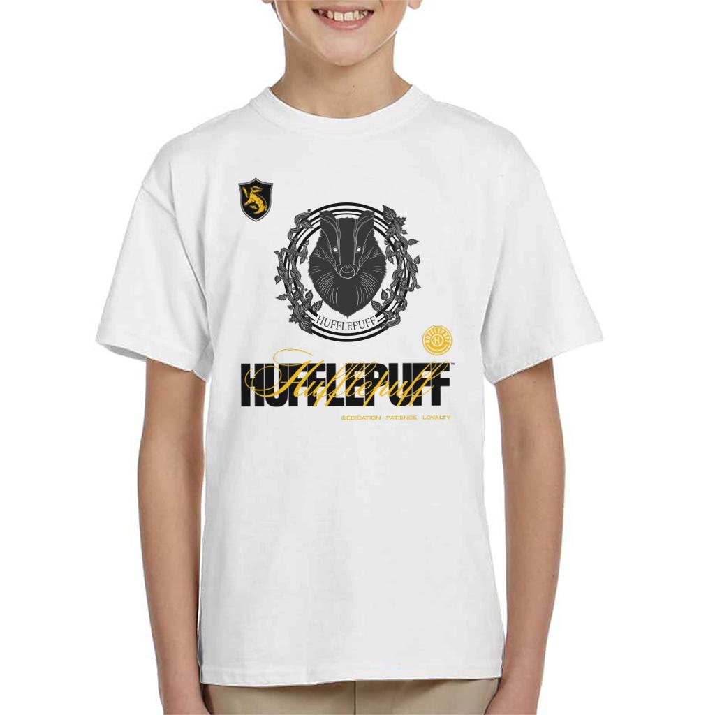 Harry Potter Hufflepuff Badger Crest Kid's T-Shirt product image 1