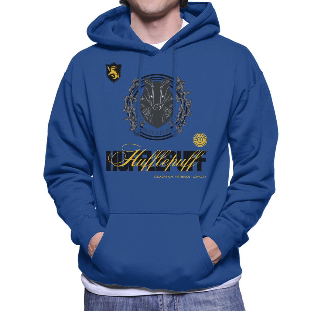 Harry Potter Hufflepuff Badger Crest Men's Hooded Sweatshirt product image 4