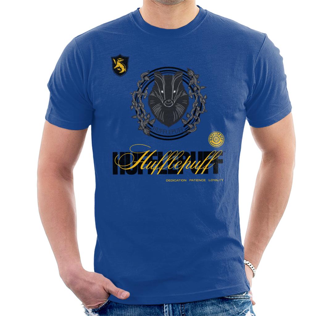 Harry Potter Hufflepuff Badger Crest Men's T-Shirt product image 4