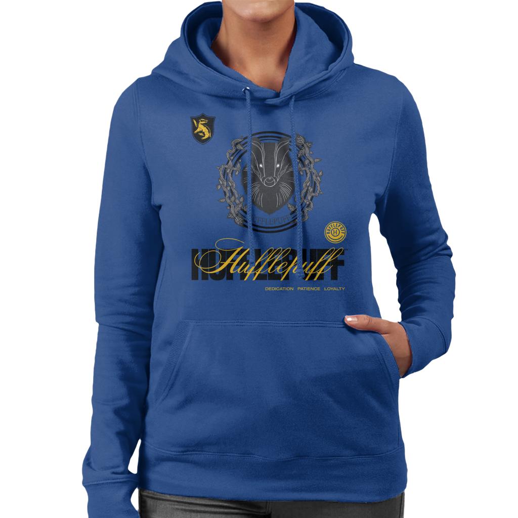 Harry Potter Hufflepuff Badger Crest Women's Hooded product image 4