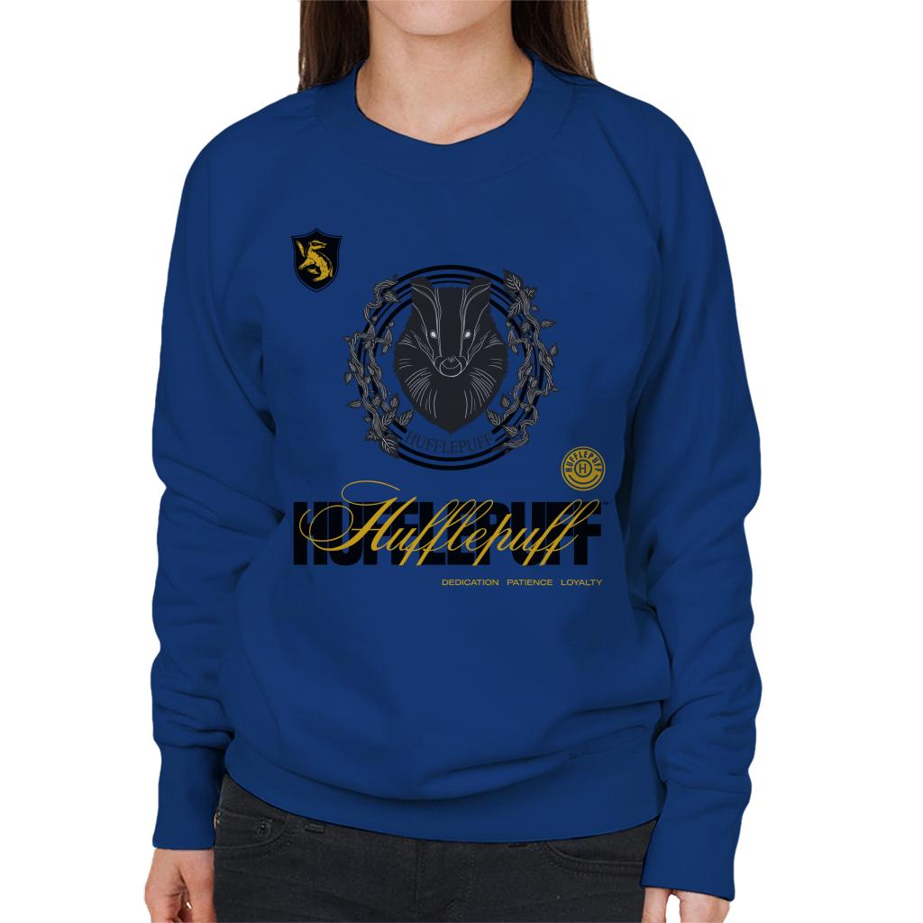 Harry Potter Hufflepuff Badger Crest Women's Sweatshirt product image 4