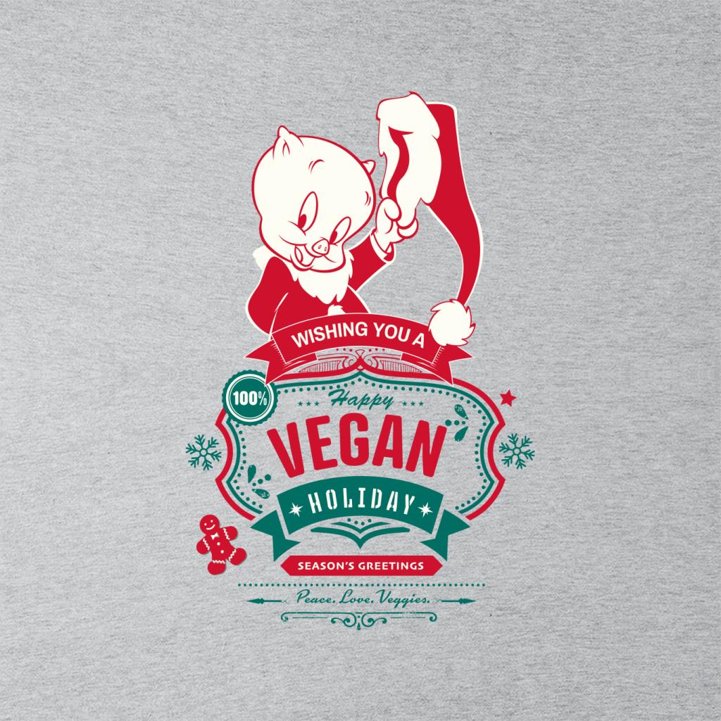 Looney Tunes Christmas Porky Pig Happy Vegan Holiday product image 2