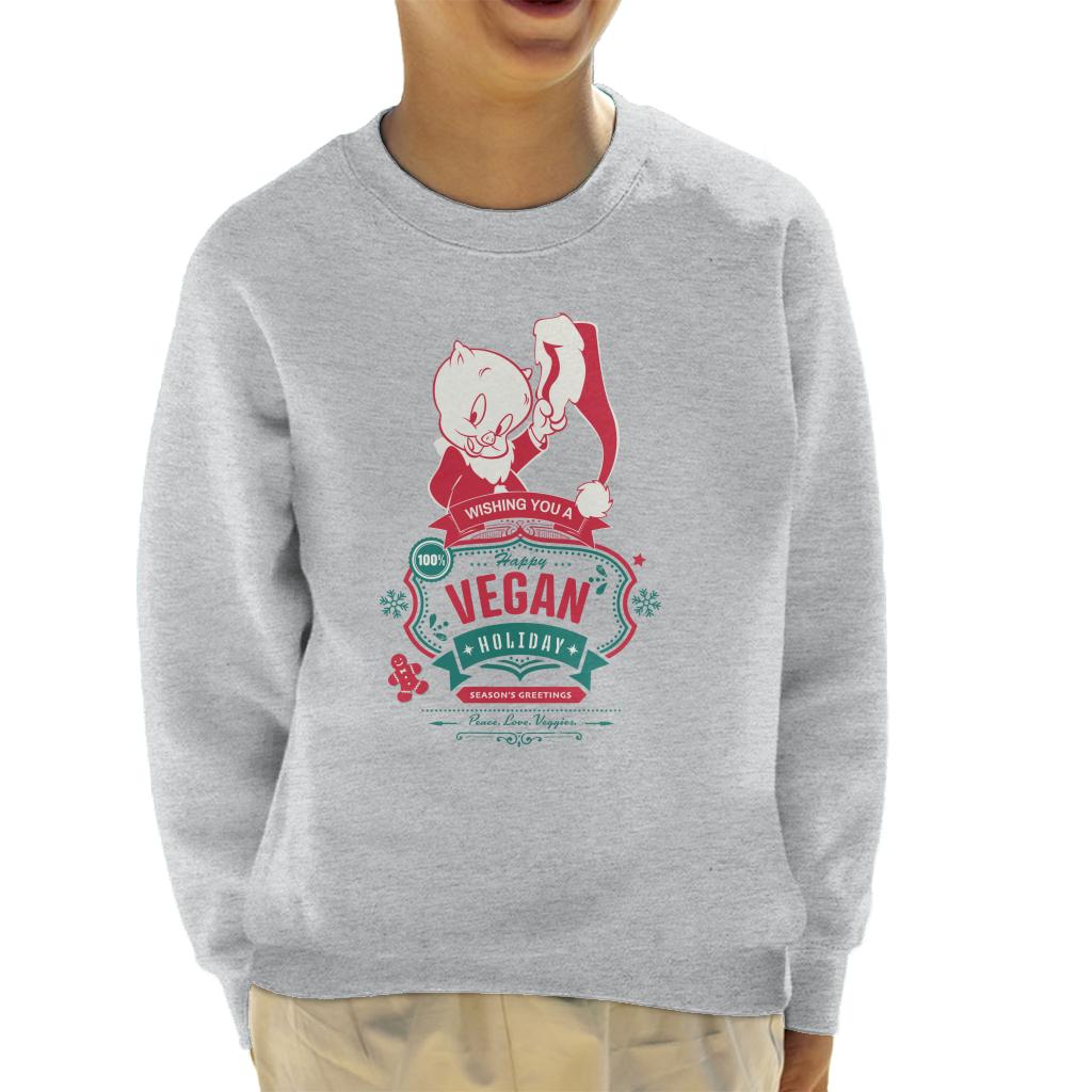 Looney Tunes Christmas Porky Pig Happy Vegan Holiday Kid's product image 1
