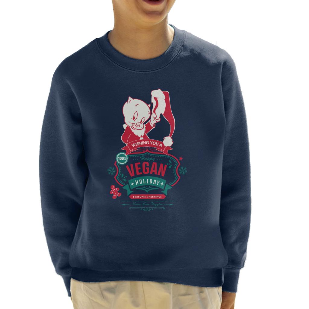 Looney Tunes Christmas Porky Pig Happy Vegan Holiday Kid's product image 4