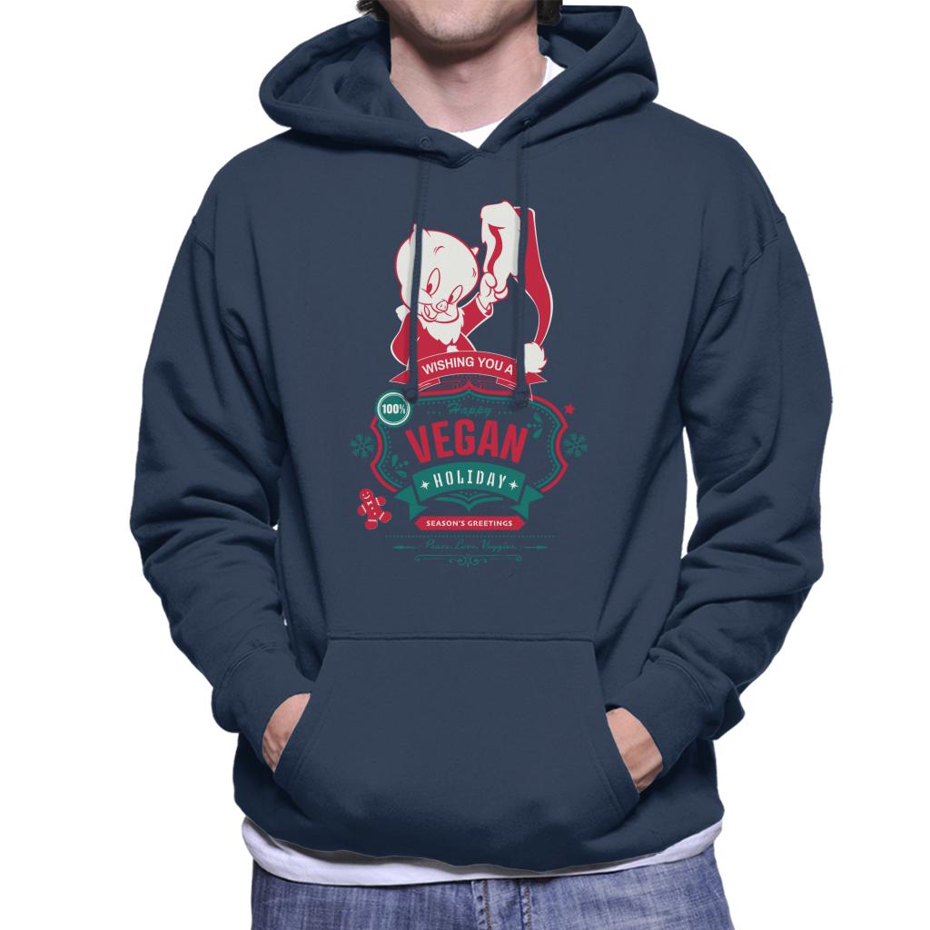 Looney Tunes Christmas Porky Pig Happy Vegan Holiday Men's product image 6