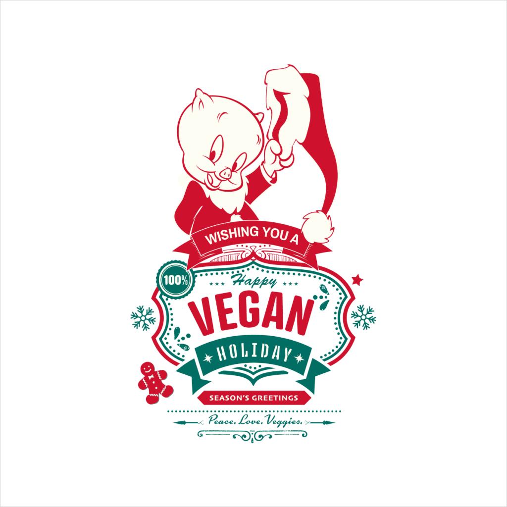 Looney Tunes Christmas Porky Pig Happy Vegan Holiday Kid's product image 7