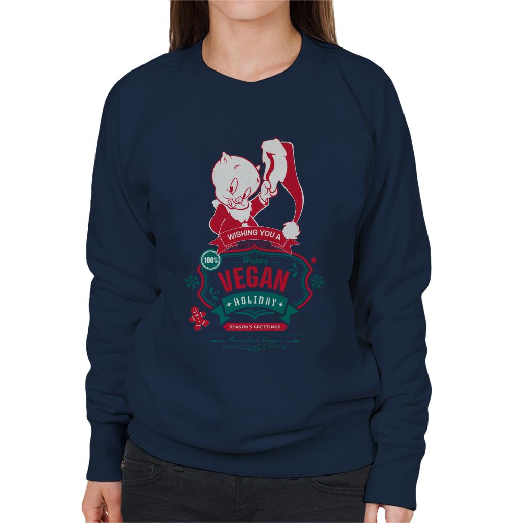 Looney Tunes Christmas Porky Pig Happy Vegan Holiday product image 6