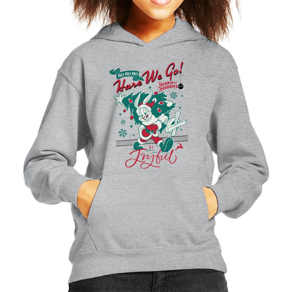 Looney Tunes Christmas Bugs Bunny Be Joyful Kid's Hooded product image 1