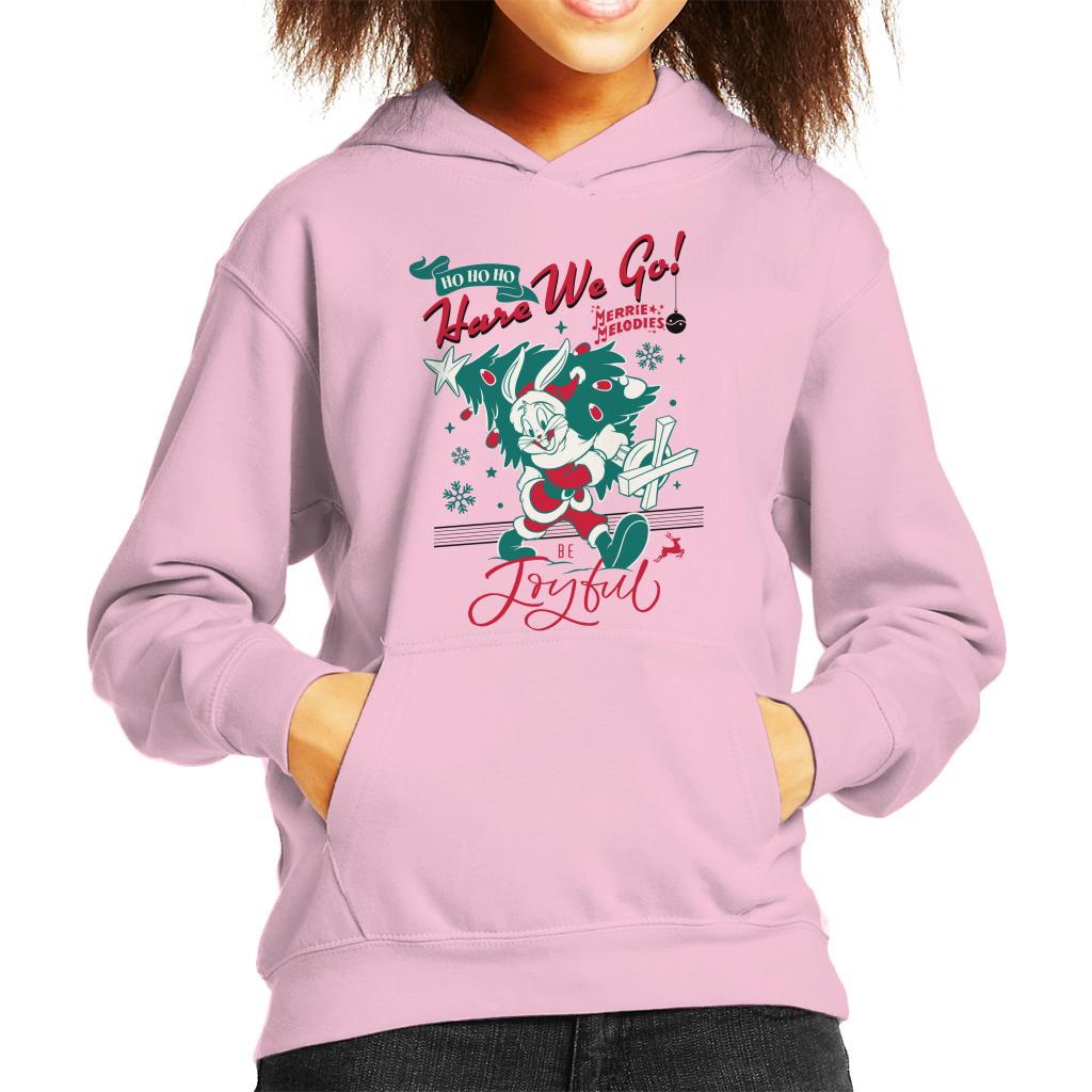 Looney Tunes Christmas Bugs Bunny Be Joyful Kid's Hooded product image 6