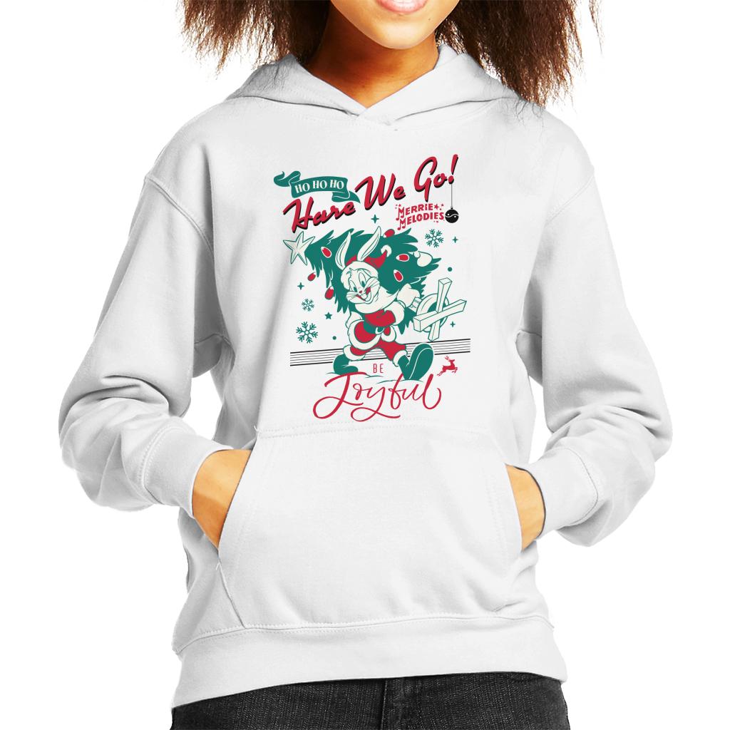 Looney Tunes Christmas Bugs Bunny Be Joyful Kid's Hooded product image 4