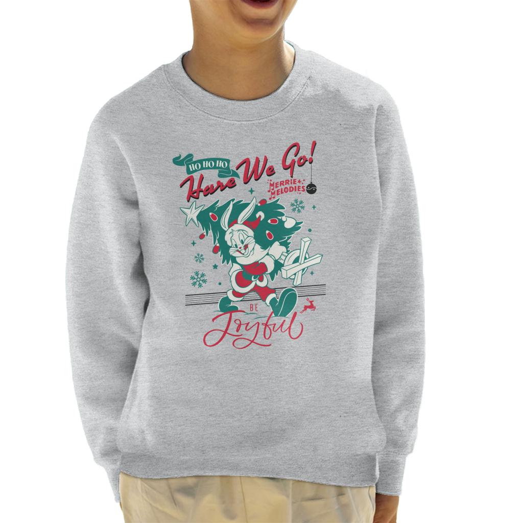 Looney Tunes Christmas Bugs Bunny Be Joyful Kid's Sweatshirt product image 1