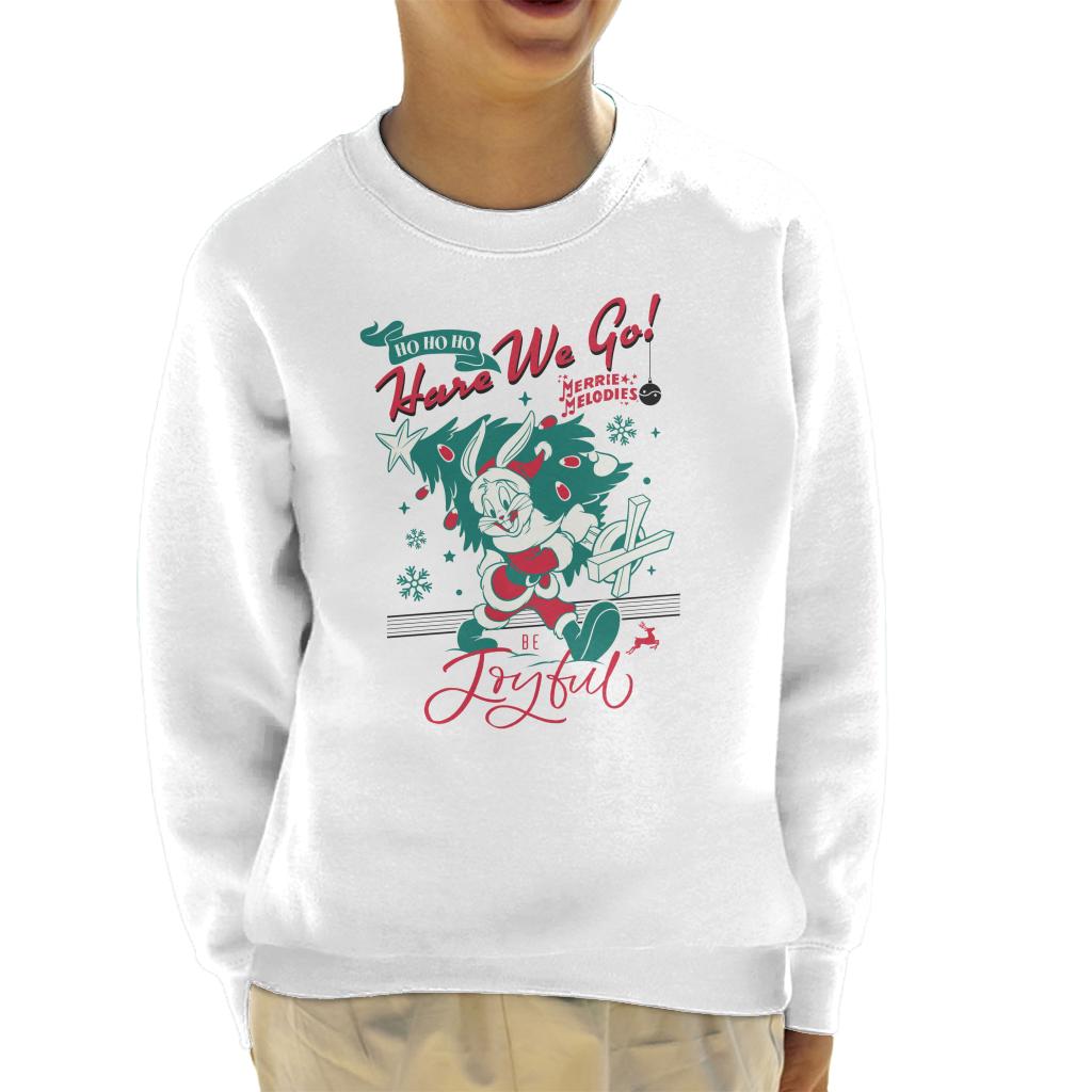 Looney Tunes Christmas Bugs Bunny Be Joyful Kid's Sweatshirt product image 4
