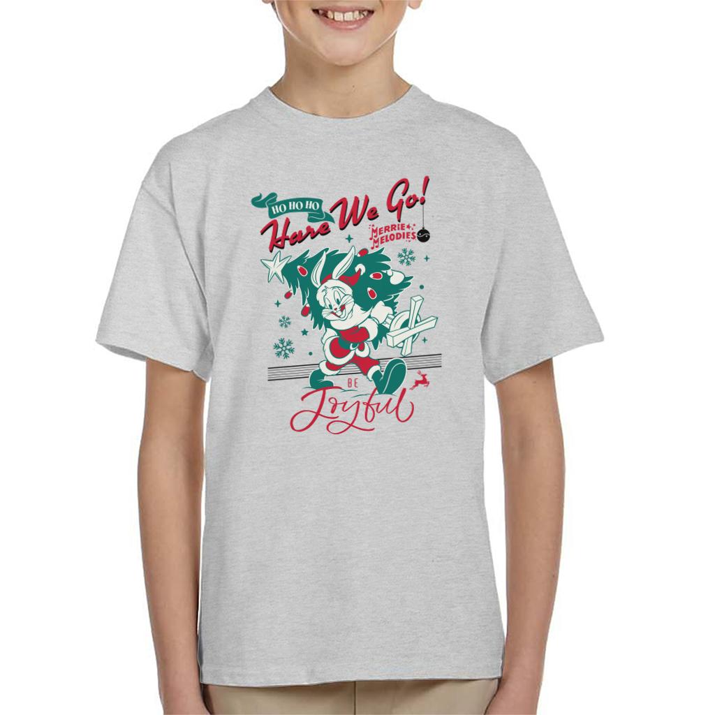 Looney Tunes Christmas Bugs Bunny Be Joyful Kid's T-Shirt product image 1