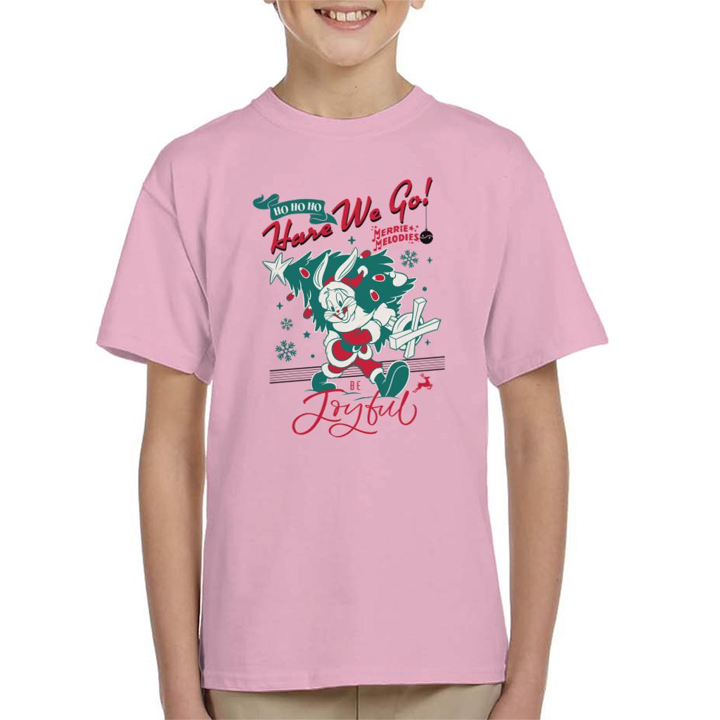 Looney Tunes Christmas Bugs Bunny Be Joyful Kid's T-Shirt product image 6