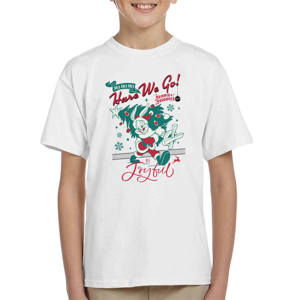 Looney Tunes Christmas Bugs Bunny Be Joyful Kid's T-Shirt product image 4