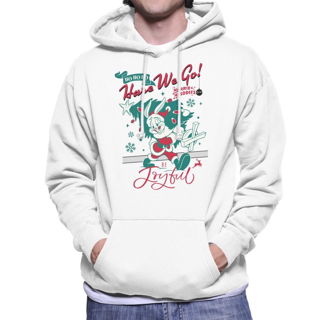 Looney Tunes Christmas Bugs Bunny Be Joyful Men's Hooded product image 4