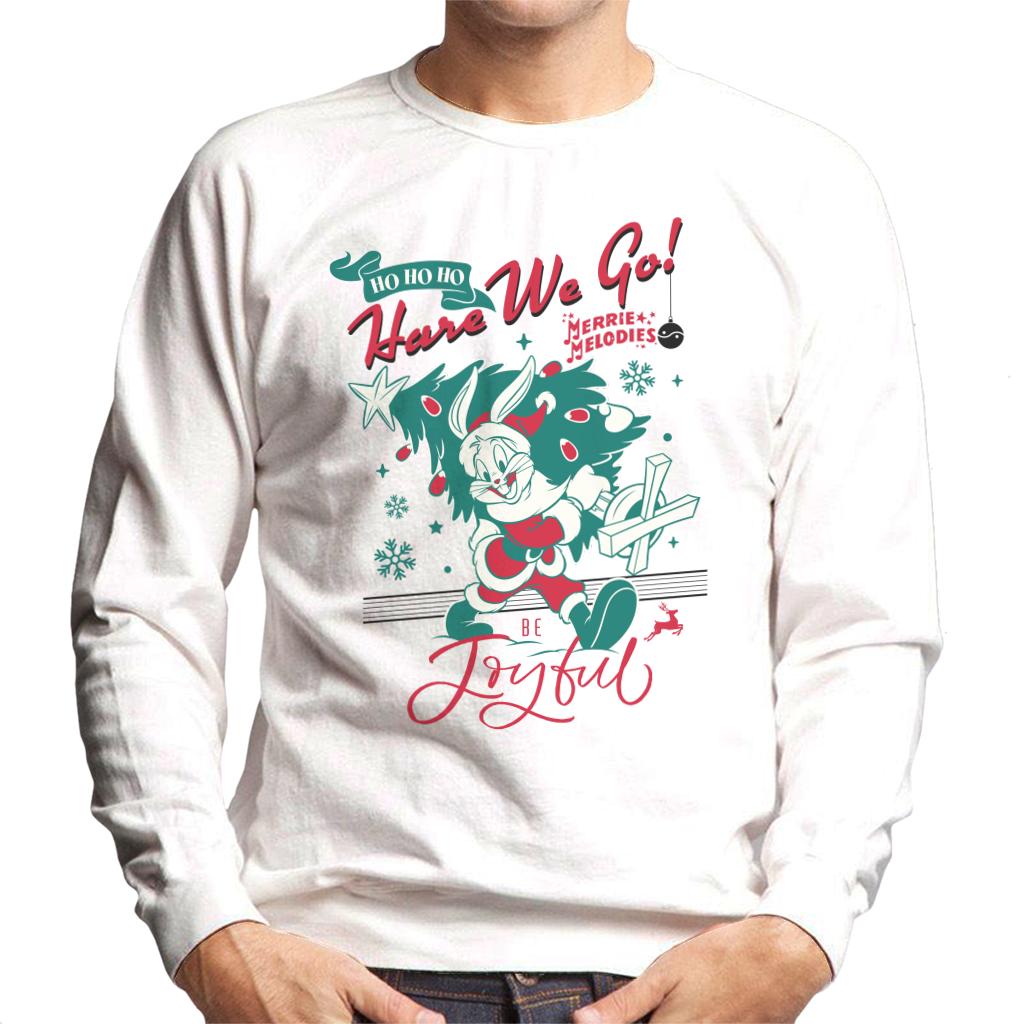 Looney Tunes Christmas Bugs Bunny Be Joyful Men's Sweatshirt product image 4