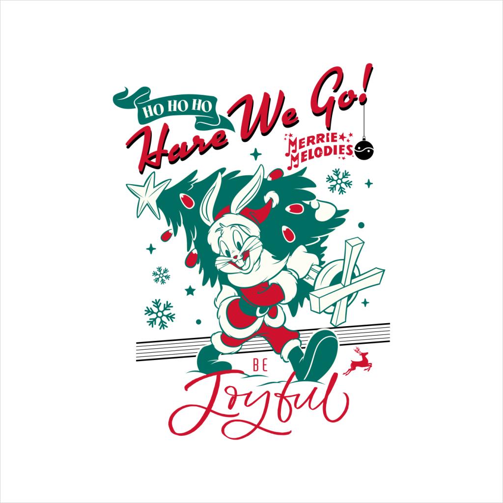 Looney Tunes Christmas Bugs Bunny Be Joyful Women's Hooded product image 5