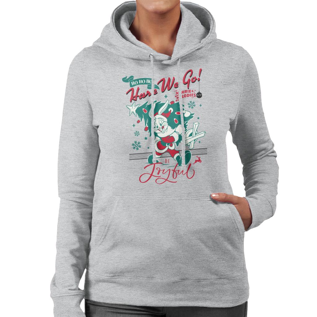 Looney Tunes Christmas Bugs Bunny Be Joyful Women's Hooded product image 1