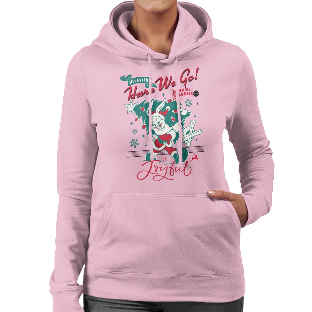 Looney Tunes Christmas Bugs Bunny Be Joyful Women's Hooded product image 6