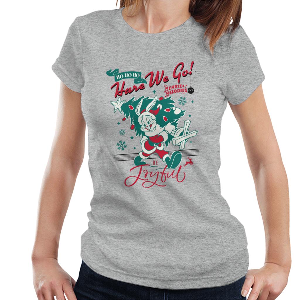 Looney Tunes Christmas Bugs Bunny Be Joyful Women's T-Shirt product image 1