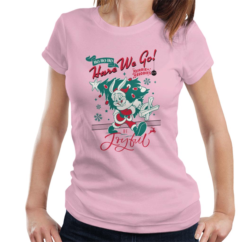 Looney Tunes Christmas Bugs Bunny Be Joyful Women's T-Shirt product image 6