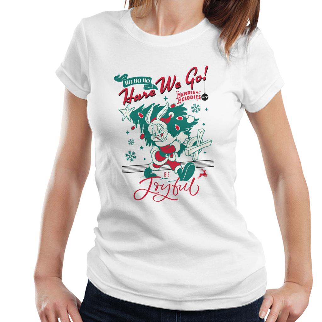 Looney Tunes Christmas Bugs Bunny Be Joyful Women's T-Shirt product image 4
