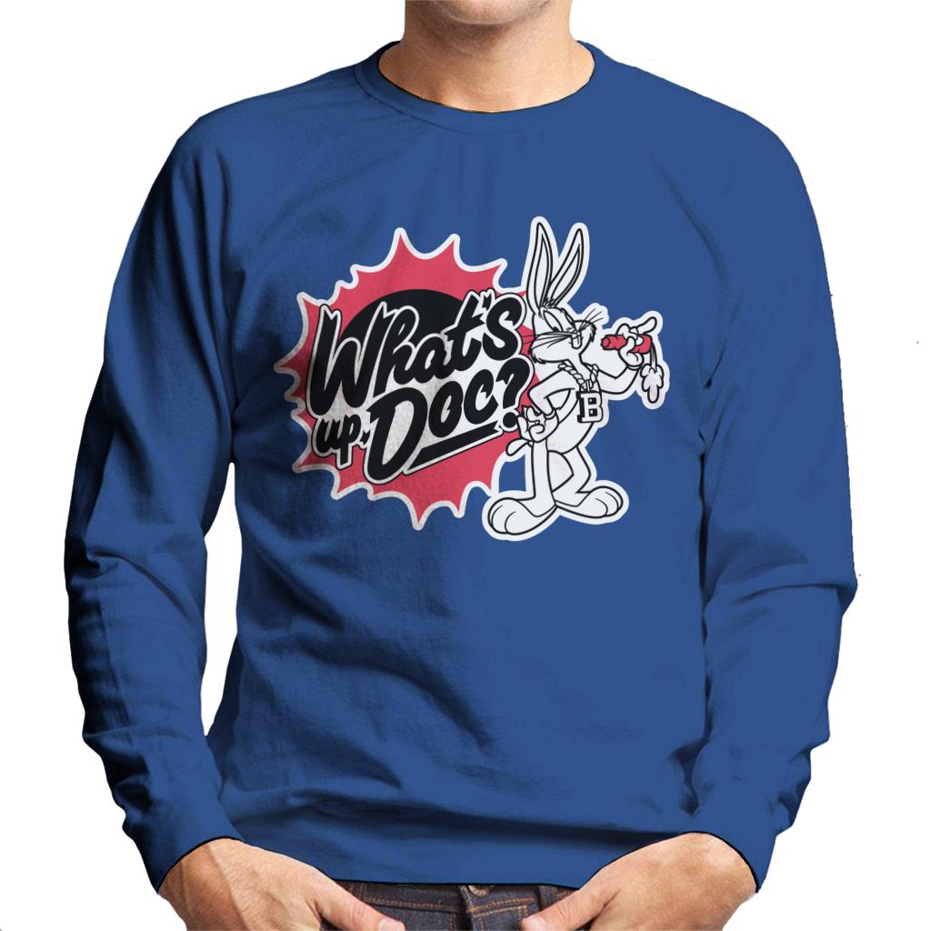 Looney Tunes Whats Up Doc Bugs Bunny Retro Men's Sweatshirt product image 4