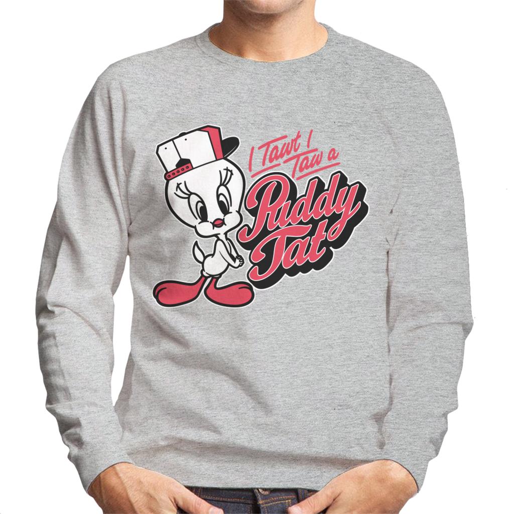 Looney Tunes Tweety Baseball Puddy Tat Men's Sweatshirt product image 1