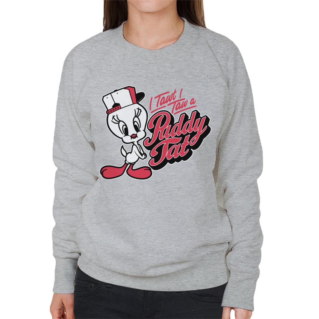 Looney Tunes Tweety Baseball Puddy Tat Women's Sweatshirt product image 1