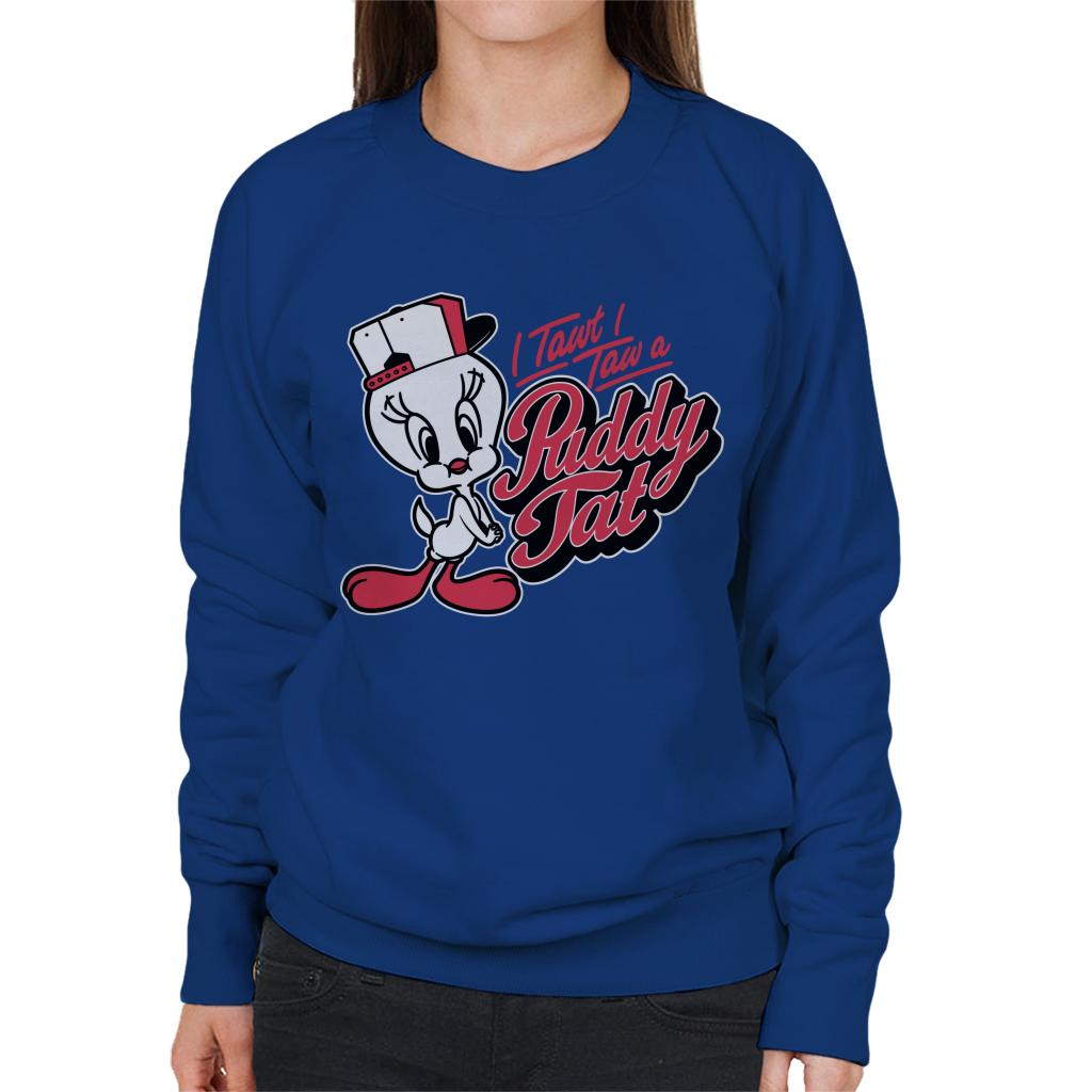 Looney Tunes Tweety Baseball Puddy Tat Women's Sweatshirt product image 4