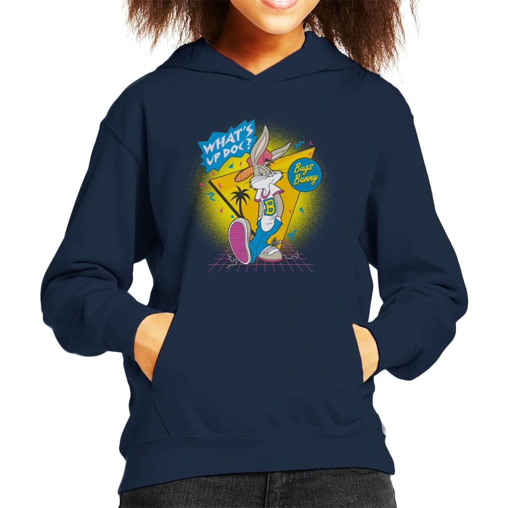 Looney Tunes Retrowave Bugs Bunny Kid's Hooded Sweatshirt product image 4