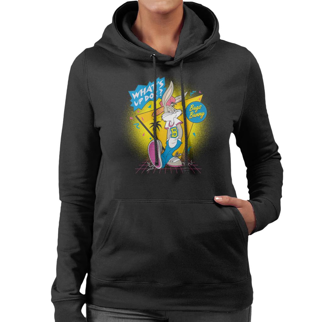 Looney Tunes Retrowave Bugs Bunny Women's Hooded Sweatshirt product image 1