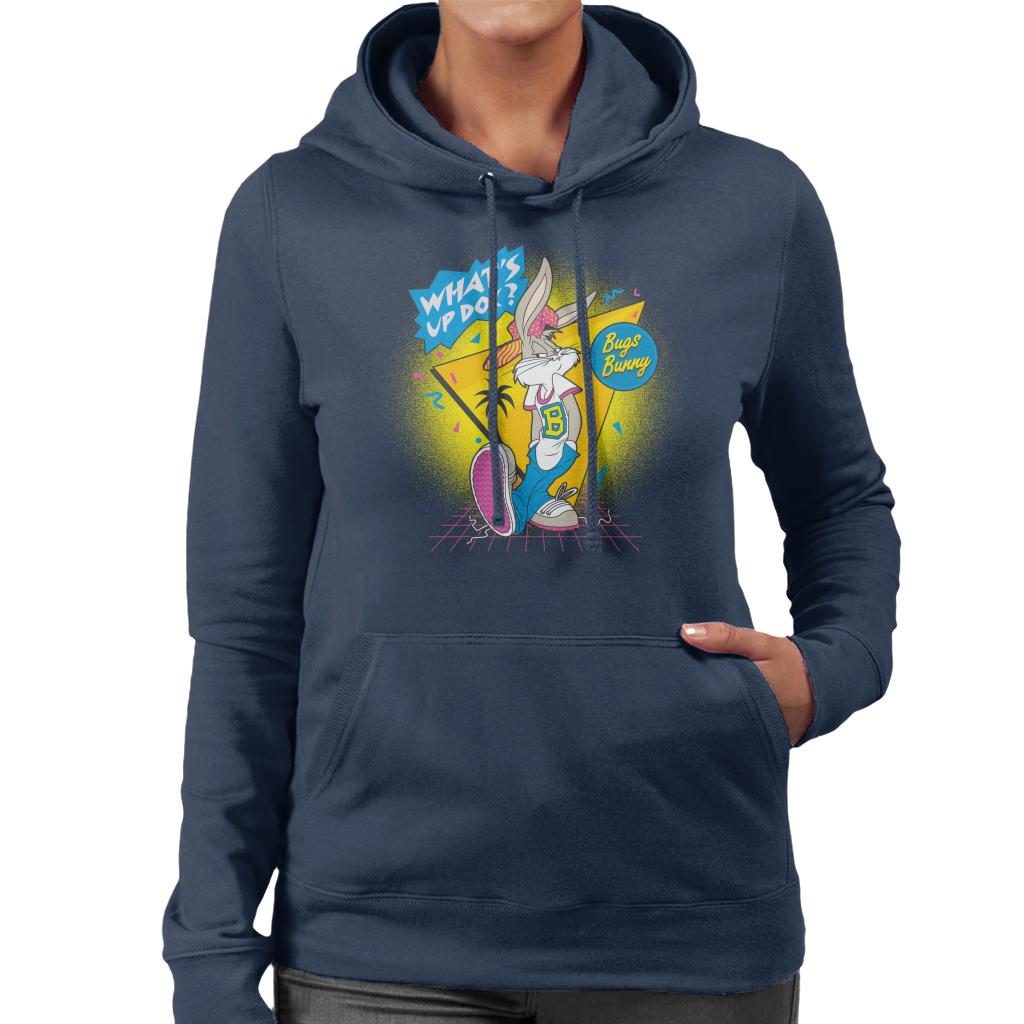 Looney Tunes Retrowave Bugs Bunny Women's Hooded Sweatshirt product image 6