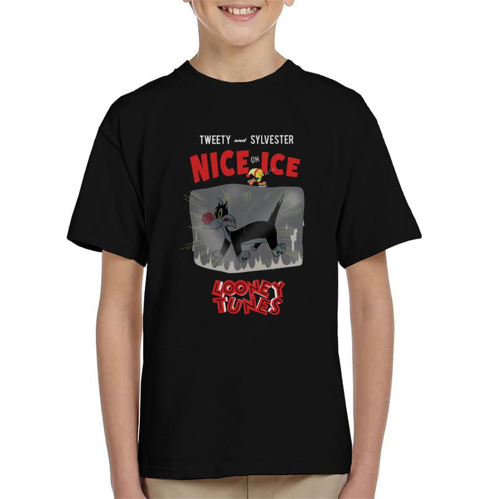 Looney Tunes Tweety And Sylvester Nice On Ice Kid's T-Shirt product image 1