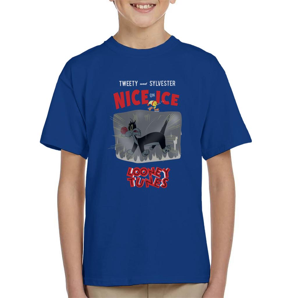 Looney Tunes Tweety And Sylvester Nice On Ice Kid's T-Shirt product image 4
