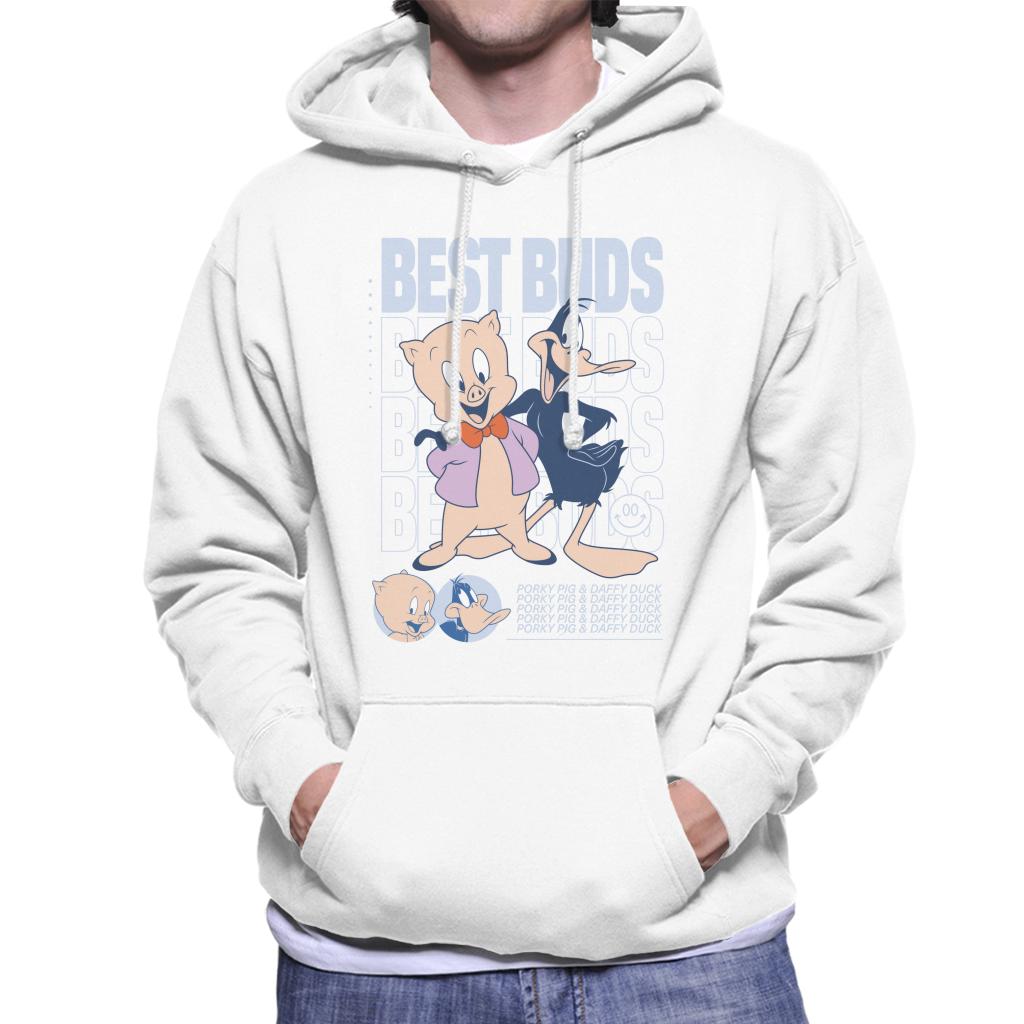 Looney Tunes Porky Pig Daffy Duck Best Buds Men's Hooded product image 1