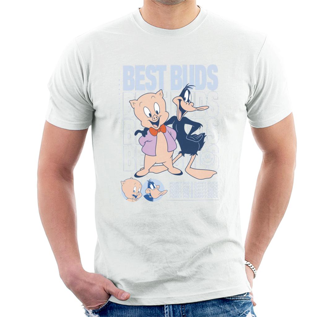 Looney Tunes Porky Pig Daffy Duck Best Buds Men's T-Shirt product image 1