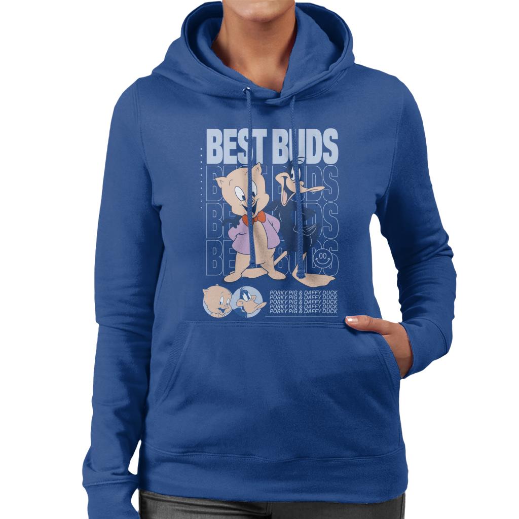 Looney Tunes Porky Pig Daffy Duck Best Buds Women's Hooded product image 4