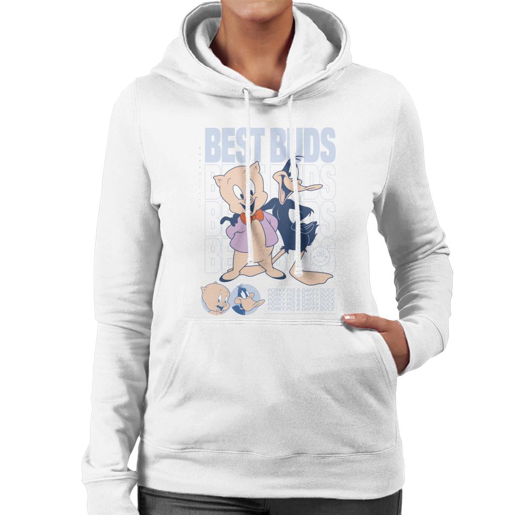 Looney Tunes Porky Pig Daffy Duck Best Buds Women's Hooded product image 1