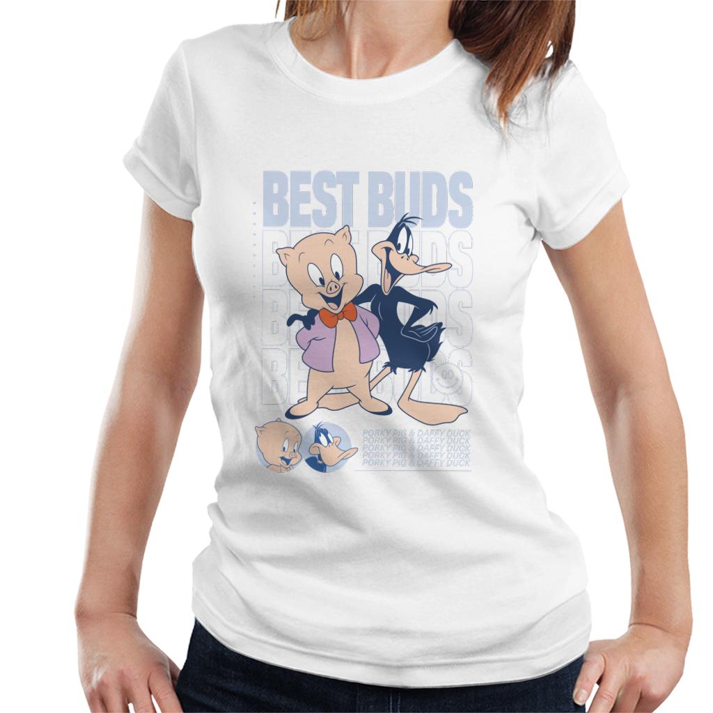Looney Tunes Porky Pig Daffy Duck Best Buds Women's T-Shirt product image 1
