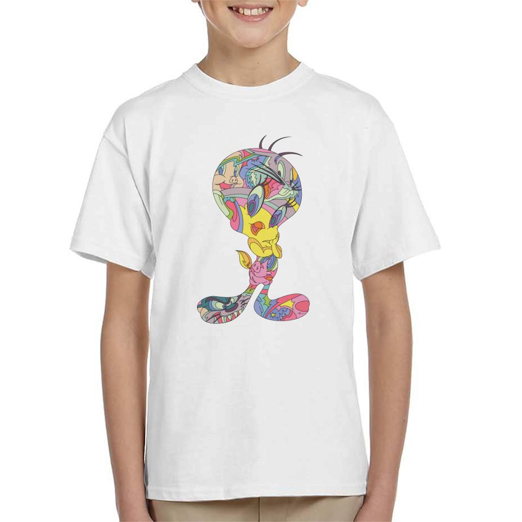 Looney Tunes Tweety Abstract Art Kid's T-Shirt product image 1